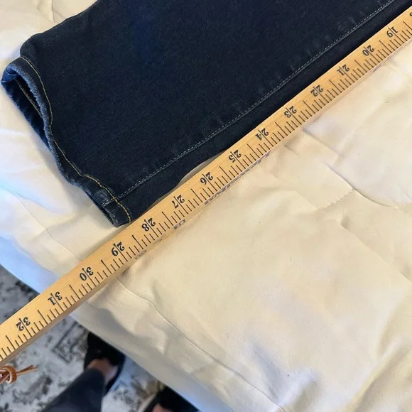 PAIGE Dark Blue Mid Rise Stretch Skinny Jeans - Picture 7 of 7